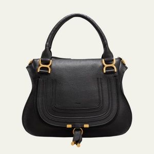 Authentic Chloe Marcie Medium Leather Satchel Bag